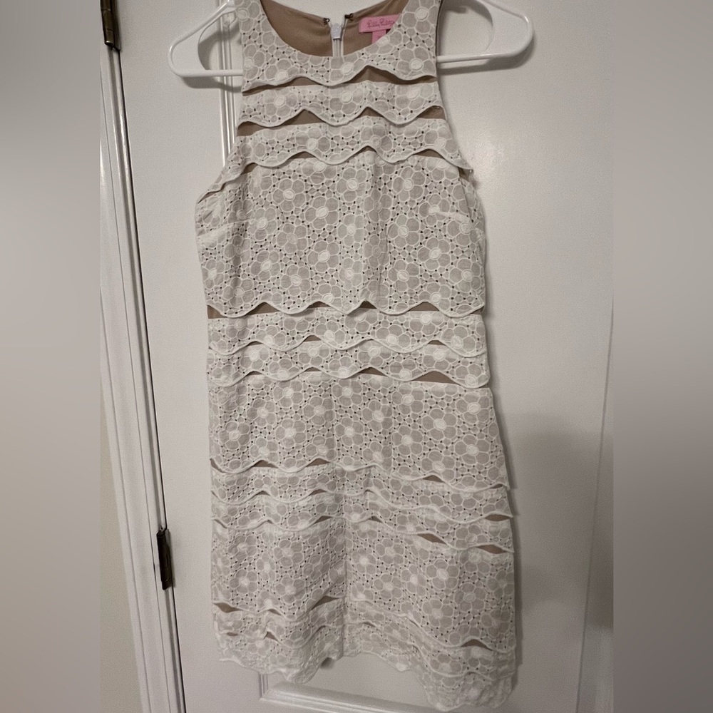 Lilly Pulitzer White Eyelet Dress Sz 00